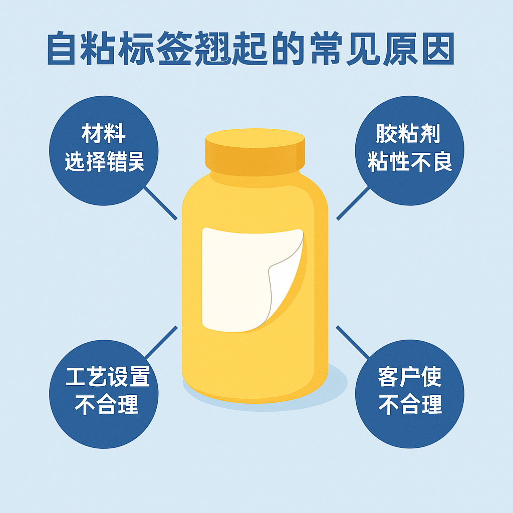 不干胶标签起翘的常见原因与解决方案｜避免翘边与鼓包的实用
