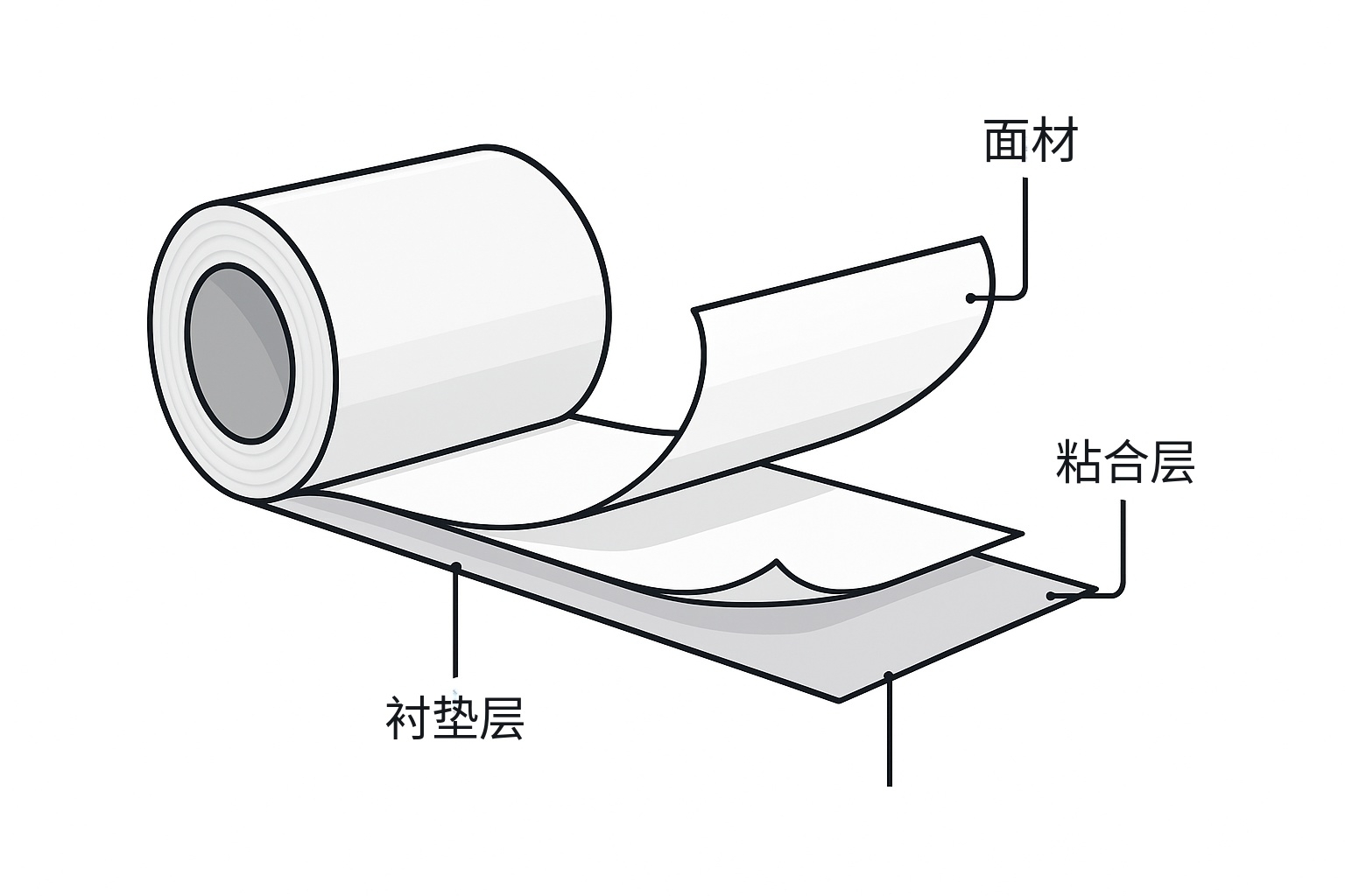 不干胶标签贴标起翘常见问题示意图