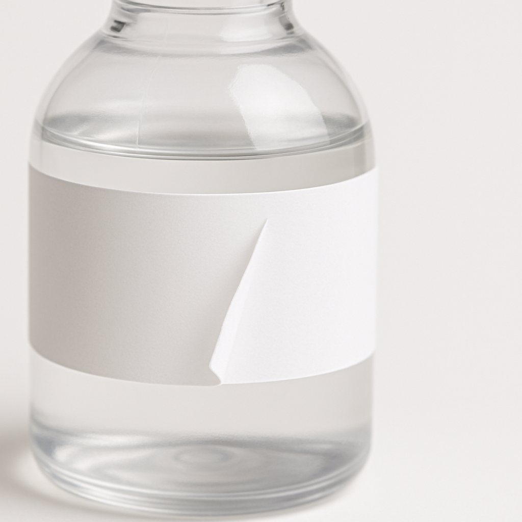 不干胶标签胶水与被贴物匹配性示意图