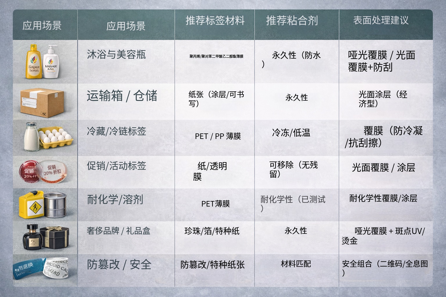 不干胶标签定制下单清单示意图：把需求一次说清