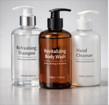 洗护品牌透明不干胶标签